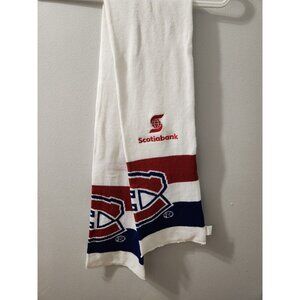 Montreal Canadiens Scotiabank Scarf Pre-Owned White